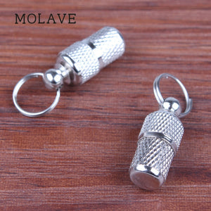 MOLAVE Silver Pet Dog Cat Address Label Barrel Storage Identification Tube ID Tags 1PC 24x10mm - dog lovers