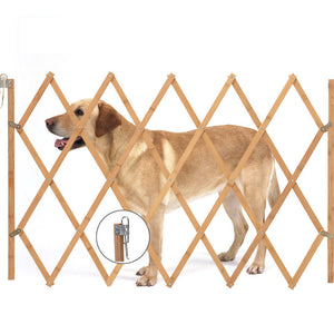 CellDeal Adjustable Dog Barrier LIN 60-108cm Natural White Barrier Stair & Door Protection Mesh Dog Gate Flexible XL Grid Fence - dog lovers