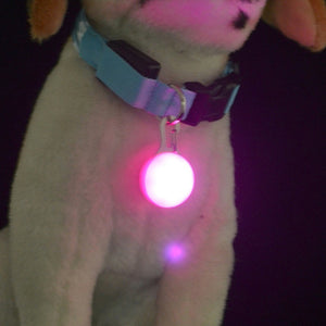 1 Pcs LED Pet Dog Collar Cute Pendant Night Safety Pendant Luminous Night Light Collar Pedant Pet Supplies Dog Accessories - dog lovers