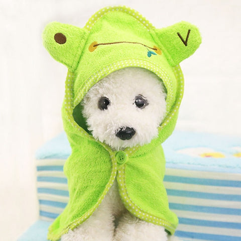 Cute Pet Dog Towel Soft Drying Bath Pet Towel For Dog Cat Hoodies Puppy Super Absorbent Bathrobes Cleaning Necessary supply - dog lovers